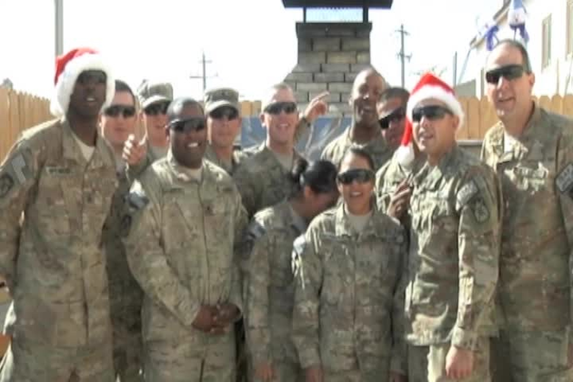 Group 1SB sends a greeting from Bagram Air Field, Afghanistan for Holiday Season 2012