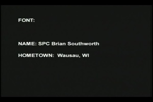 Spc. Brian Southworth