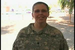 Spc. Cheryl Schaffer