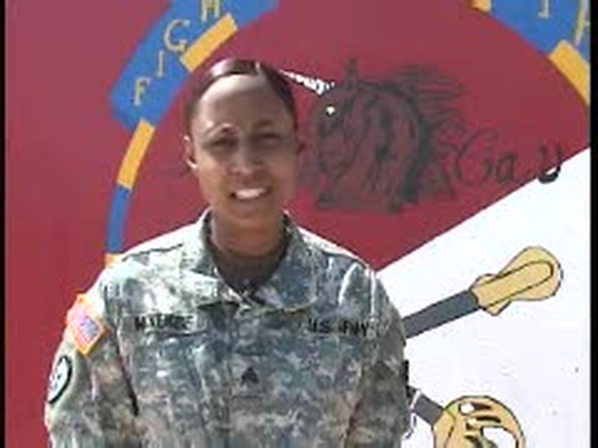 Sgt. Karen McKenzie sends a greeting to Snellville, Georgia from Forward Operating Base Warrior for Mother&#39;s Day 2007