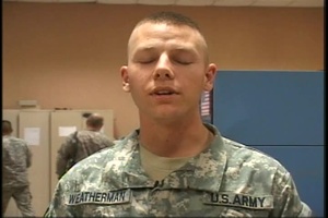 Spc. Andrew Weatherman