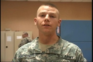 Spc. Andrew Weatherman