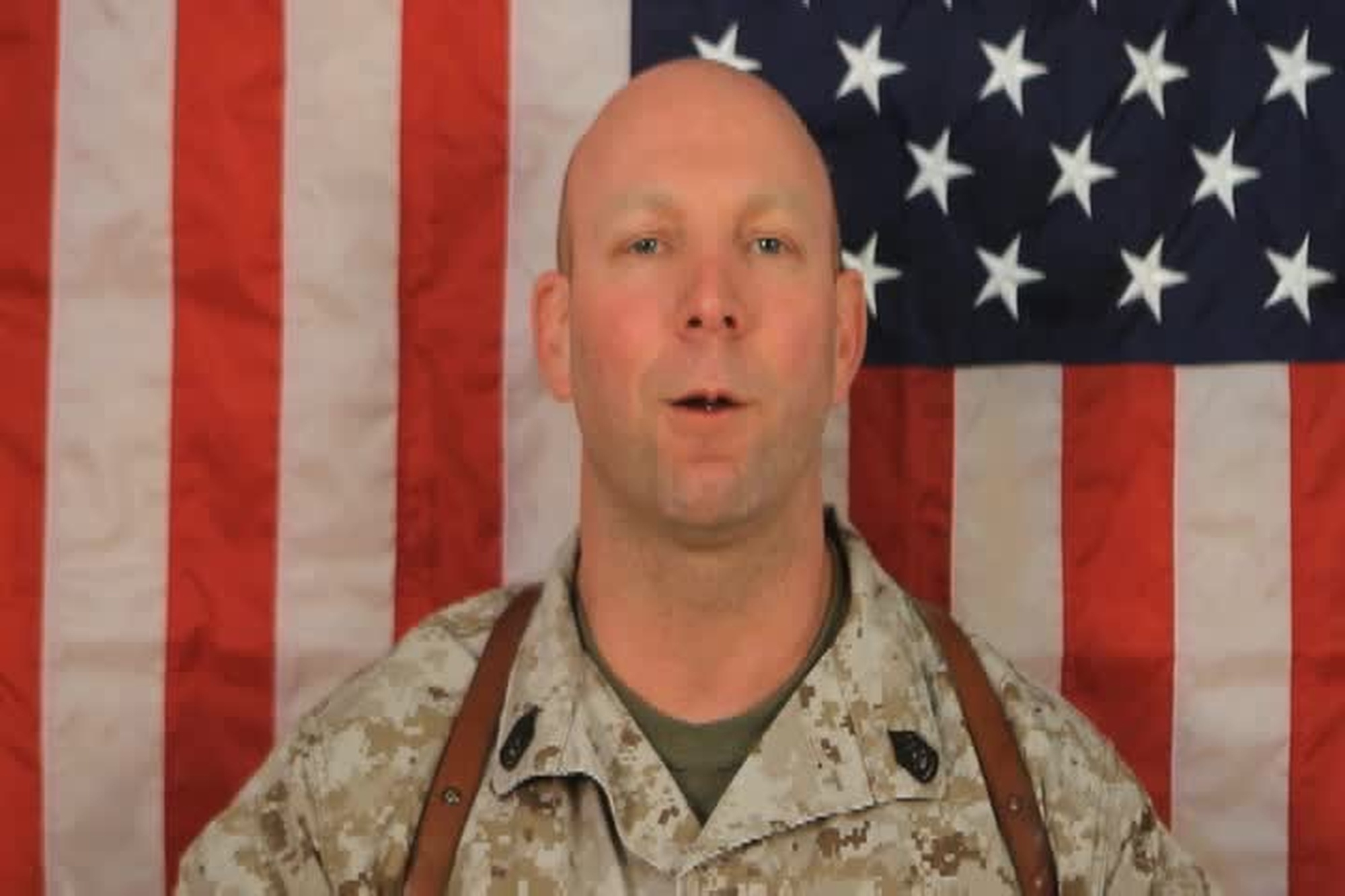 Gunnery Sgt. Richard Mercado sends a greeting to Temecula, California from Camp Leatherneck, Afghanistan for Mother&#39;s Day 2012
