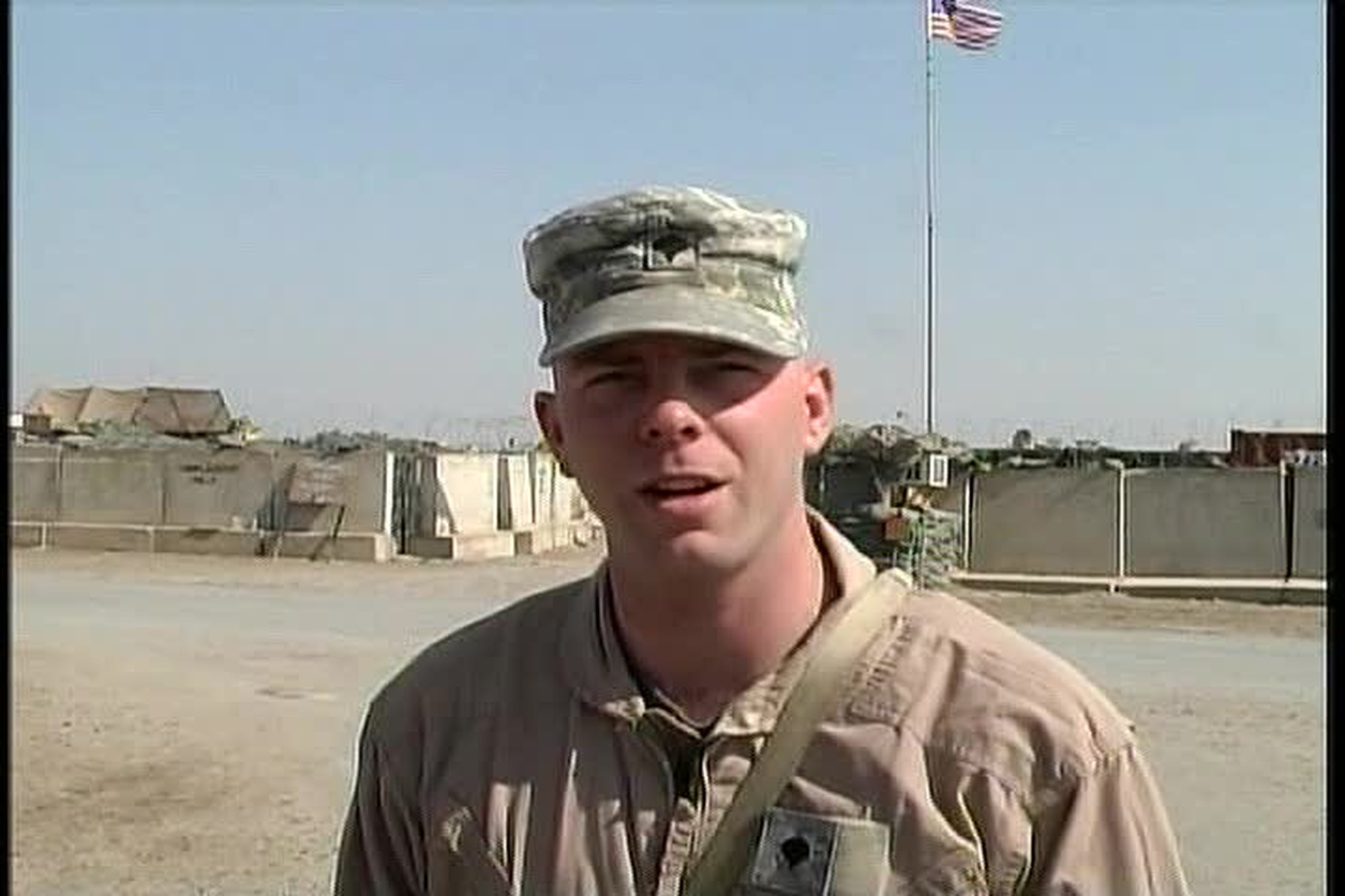 Spc. Chad Swanson sends a greeting to Thief River Falls, Minnesota from Fallujah, Iraq for Valentine&#39;s Day 2007