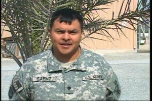 Spc. Rudy Saenz