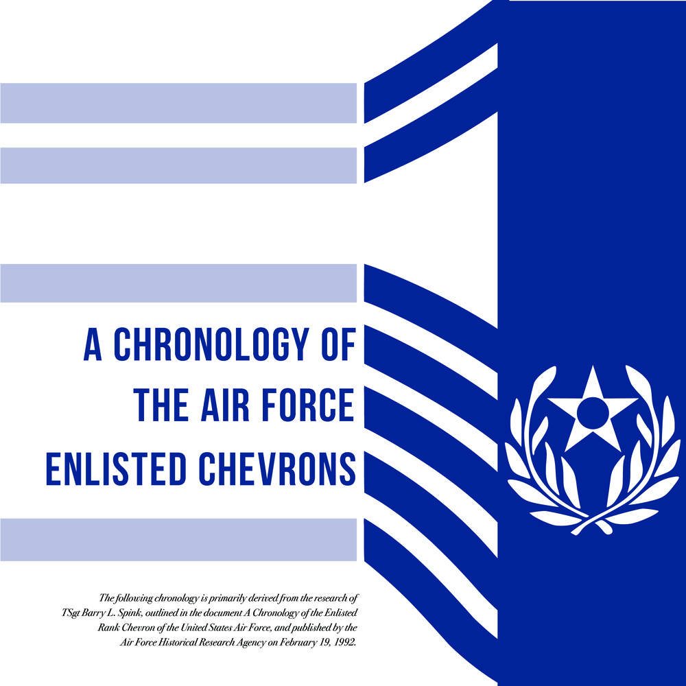 The chronology of the Air Force enlisted chevrons