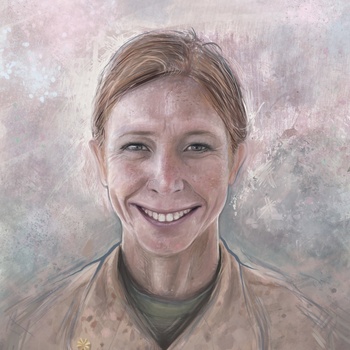 Major McClung portrait painting
