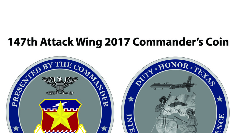147th Attack Wing Commander&amp;#39;s Coin