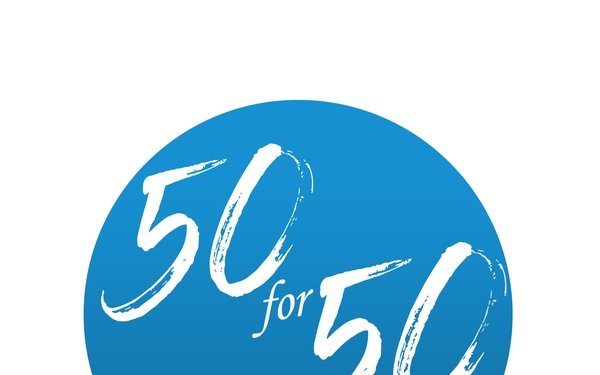 50 for 50 Graphic Logo