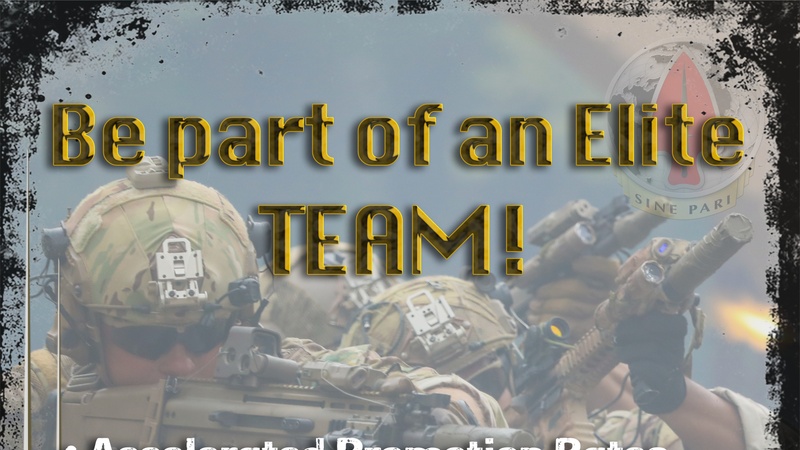 Poster created in support of Special Operations Recruiting Battalion Campaign