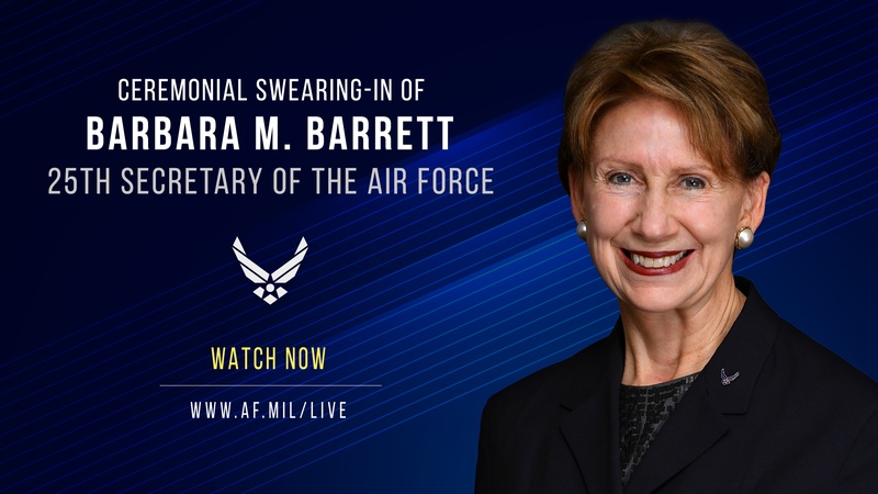Ceremonial Swearing-in of Barbara Barrett, the 25th Secretary of the Air Force