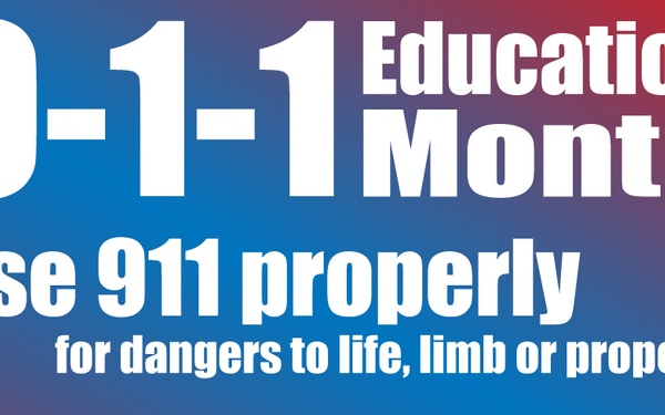 National 9-1-1 Education Month