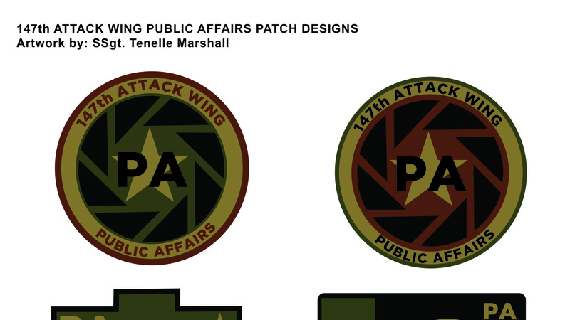 147 ATKW Public Affairs Patch Designs