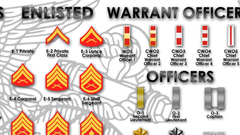 Marine Corps rank structure, general orders, and leadership traits