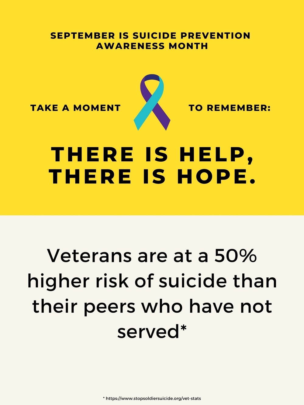 Suicide Prevention Awareness Month Poster