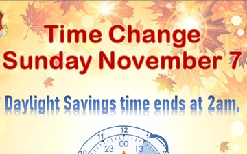 End of Daylight Savings Time