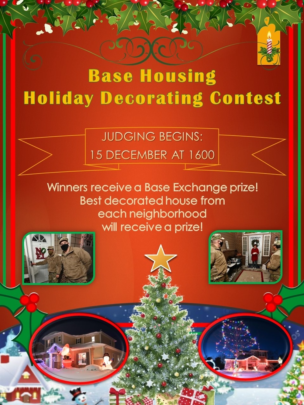 Base Housing Holiday Decorating Contest