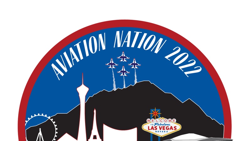 Nellis AFB Aviation Nation 2022 logo