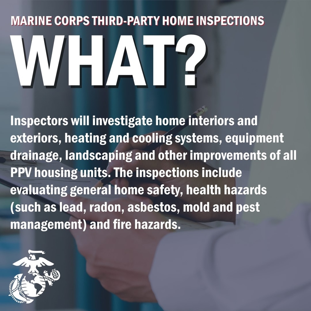 The Marine Corps Conducts Third-party Housing Inspections