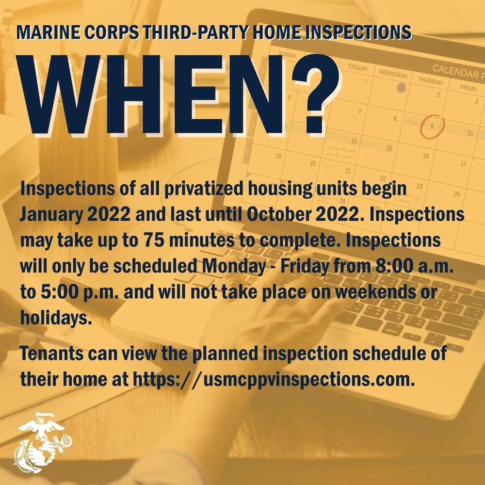 The Marine Corps Conducts Third-party Housing Inspections