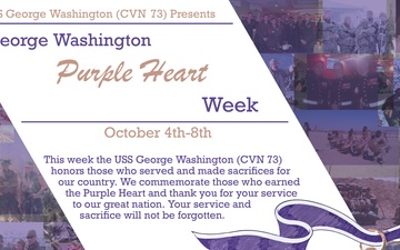 George Washington Purple Heart Week Graphic