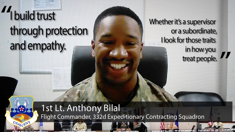 AFCENTered on Equality - 1st Lt. Bilal Graphic