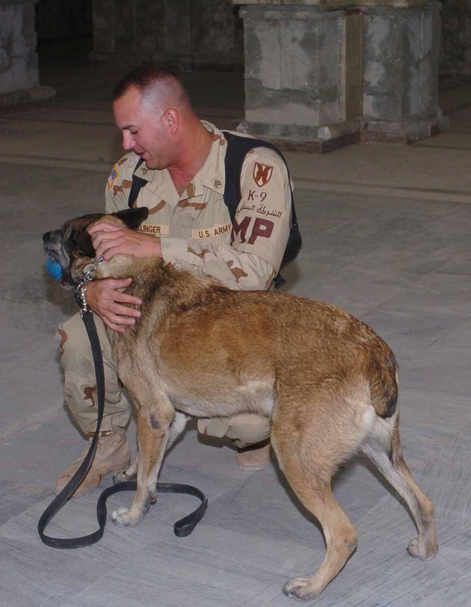 A dog and his handler
