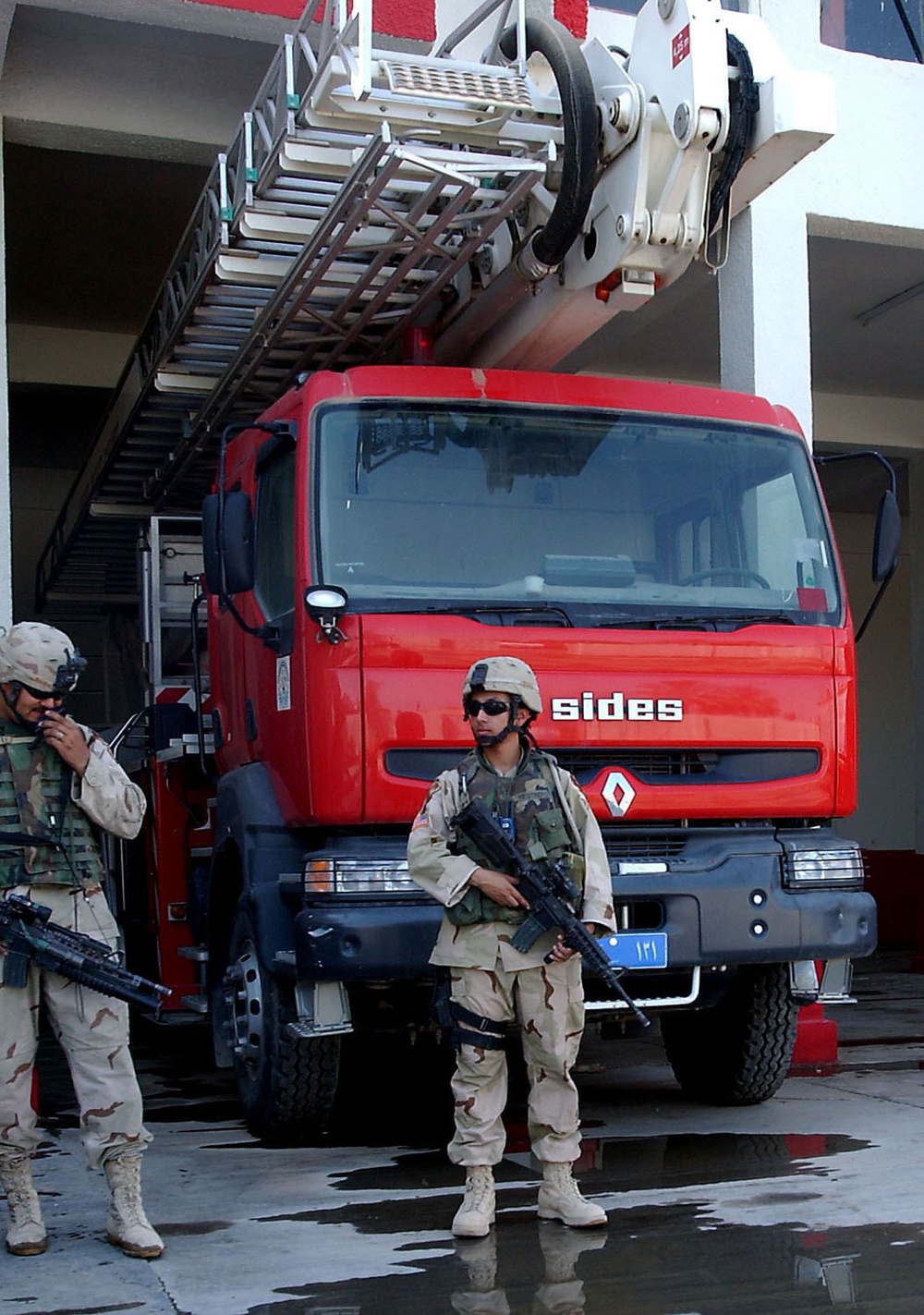 Iraq Fire Station Gets Makeover