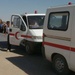 Ambulances enter the city of Tal Afar