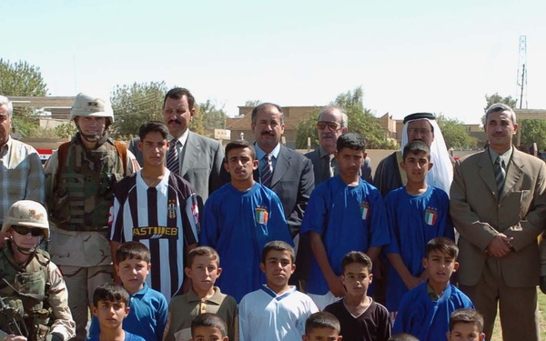 Soccer field dedication