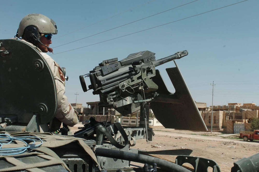 Stryker Soldiers patrol the city of Tal Afar