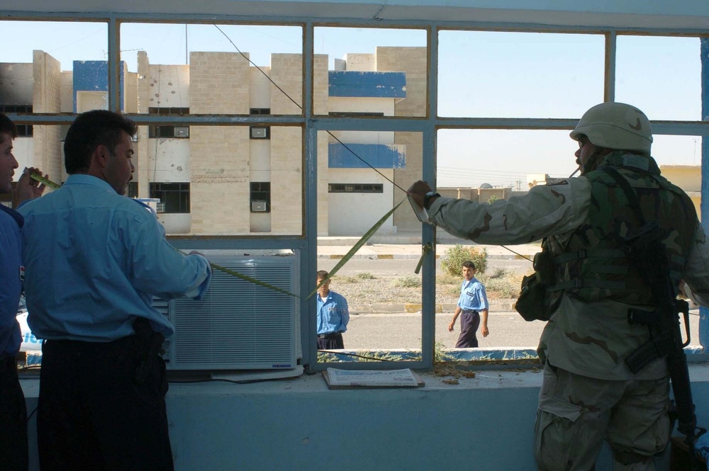 Engineers assess damages at Tal Afar police academy