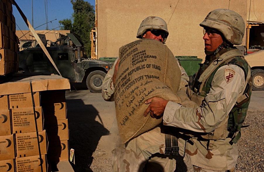 Food Delivery Aids Baghdad Neighborhood