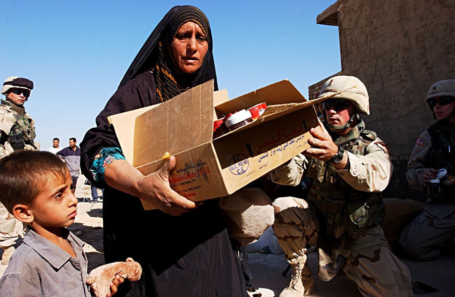 Food Delivery Aids Baghdad Neighborhood