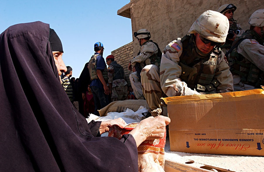 Food Delivery Aids Baghdad Neighborhood