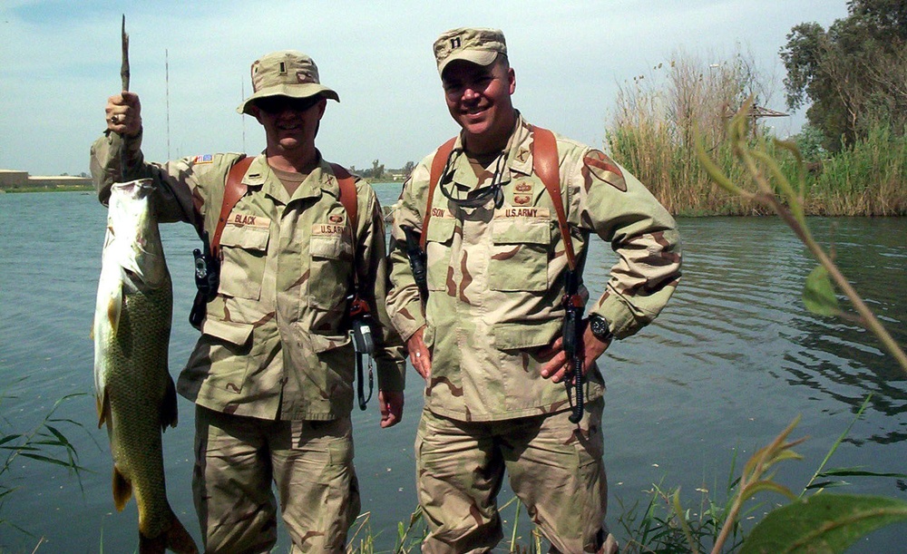 Donated Tackle Helps Troops Reel Them In