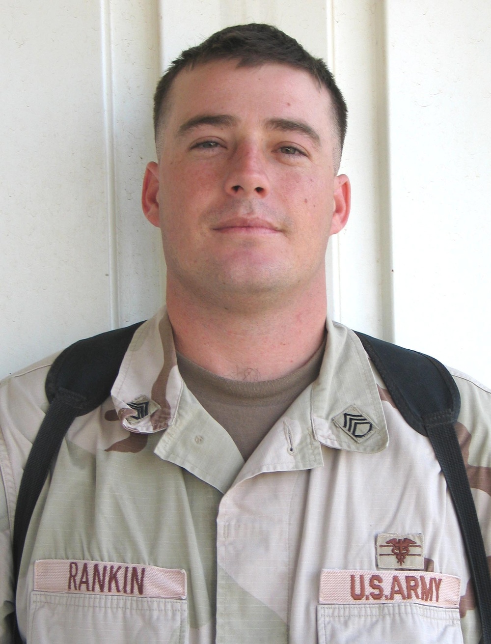 Staff Sgt. Jason Rankin, a medic with Headquarters Company, 1st Cavalry Div