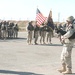 Tate playing the bagpipes during a Patriot Day ceremony