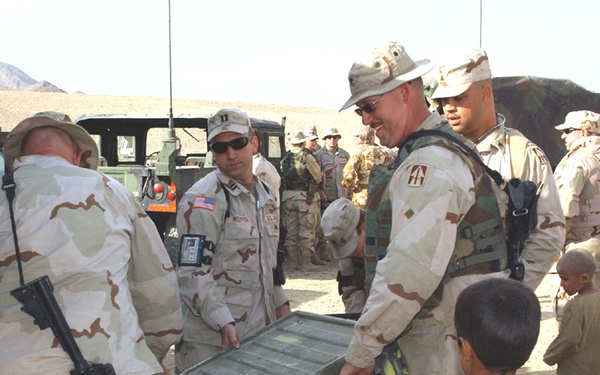 Soldiers Setting Up Shop