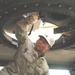 Sgt. Jessup opens the gunners hatch