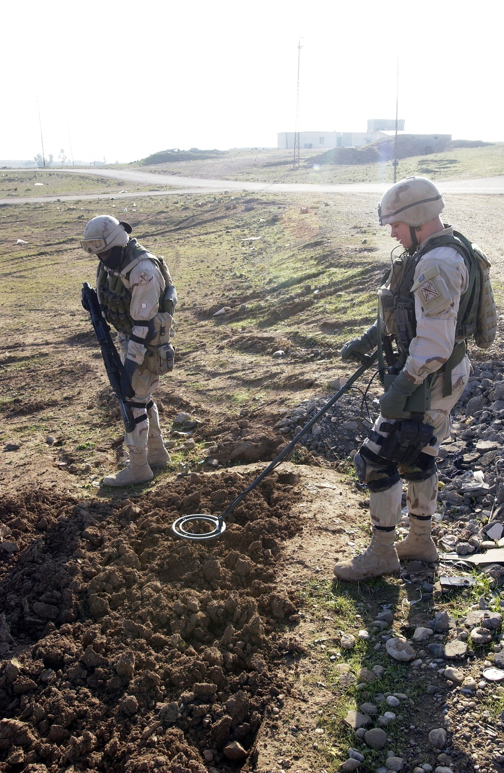 Engineers search for buried contraband
