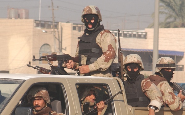 ING Soldiers patrol the streets of Baghdad