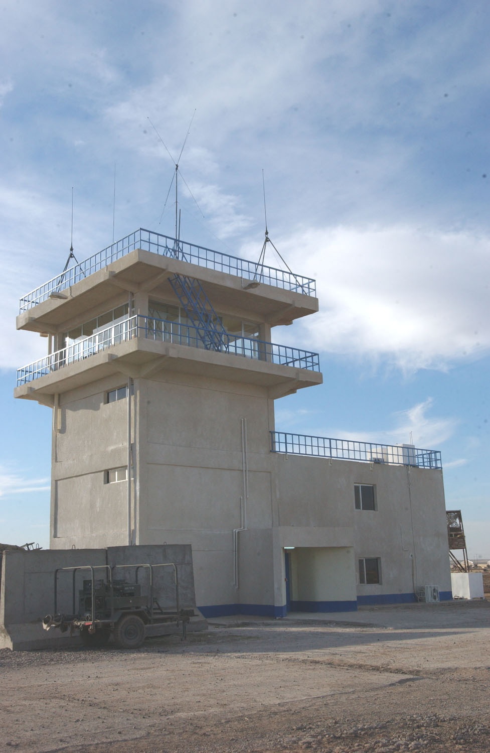 Soldiers man the Taji Tower