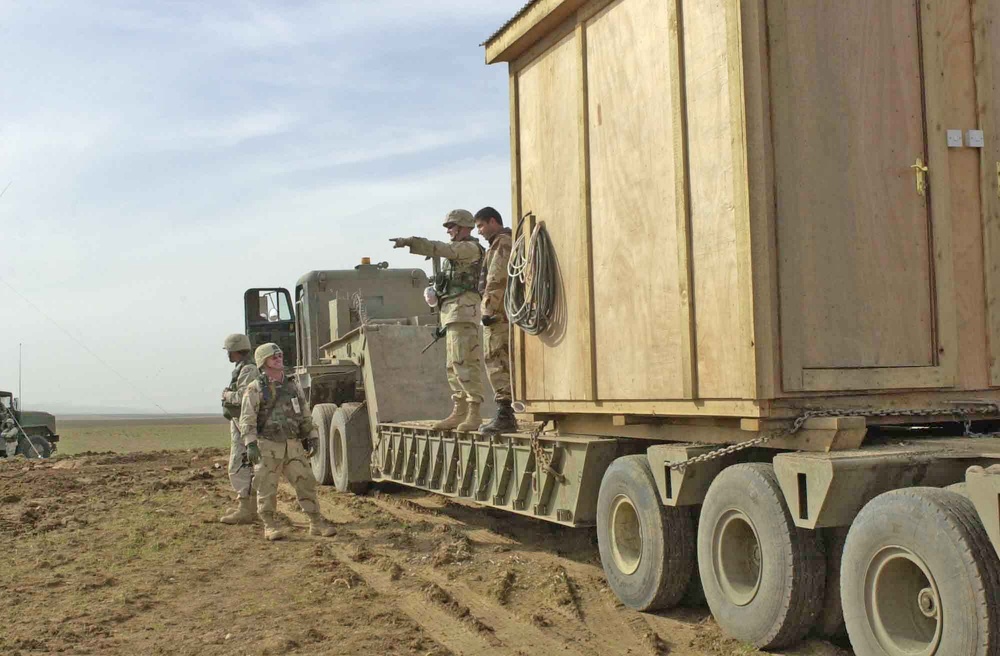 Iraqi National Guard soldiers get indoor plumbing