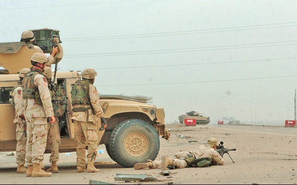 SGT Omar Torres destroys an enemy sniper