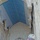 A medic looks up at the tiled ceiling of the entrance A medic looks up at the tiled ceiling of the entrance
