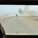 Smoke and dust rises after an IED explodes