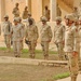 1SG Lewis performs roll call during a memorial service