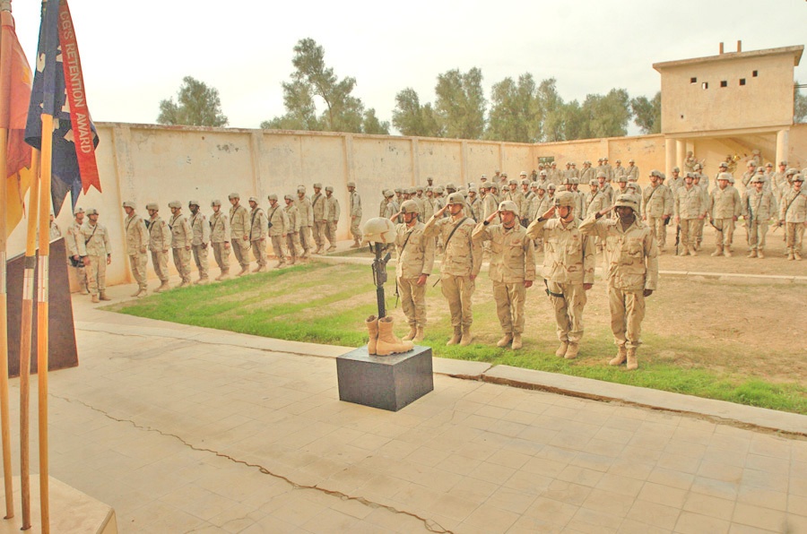 Soldiers gather to pay tribute to SPC Erik W. Hayes