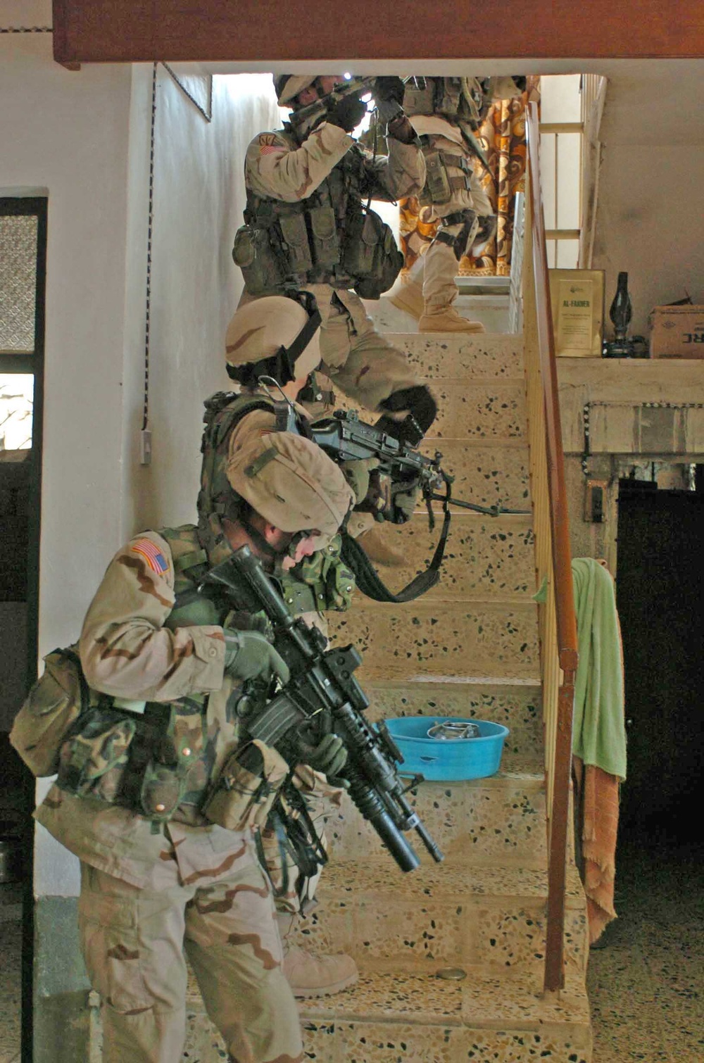 Soldiers search homes in Tal Afar, Iraq
